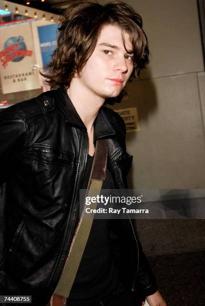 William Beckett of the musical group The Academy Is attends MTV's "Total Request Live" at the MTV Times Square Studios June 05, 2007 in New York City.
