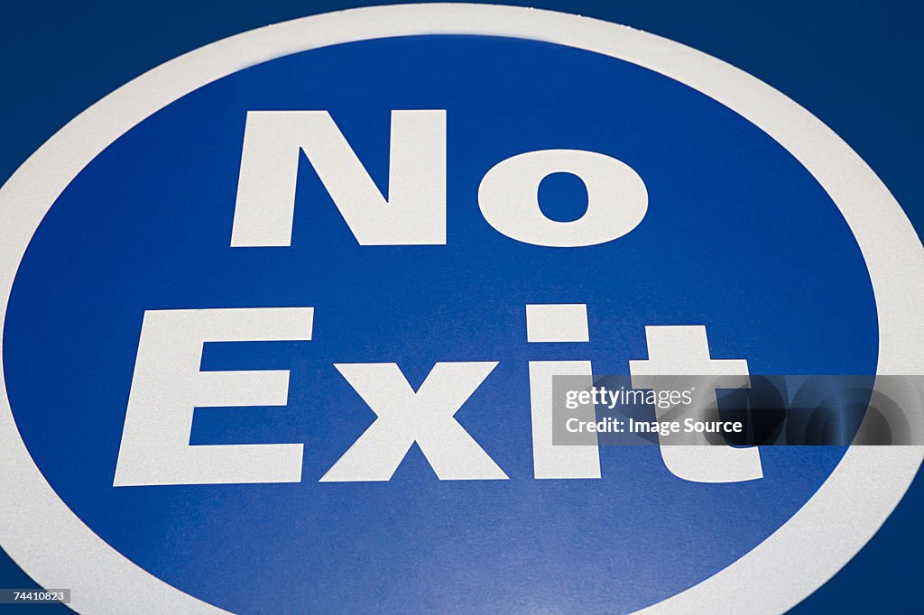 No exit sign