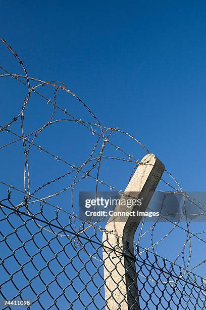 Post For Razor Wire Fence Concrete Fence Post Photos and Premium High Res Pictures - Getty Images