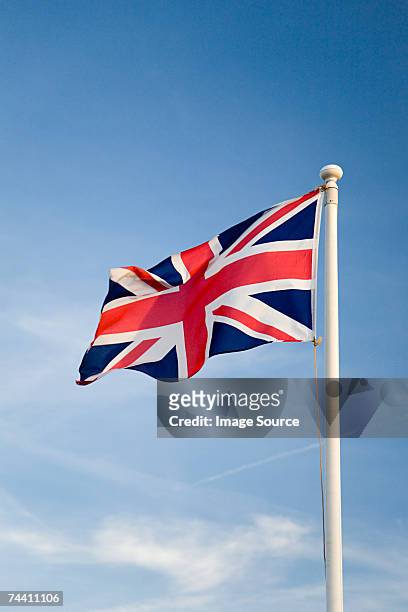 british flag - union jack stock-fotos und bilder