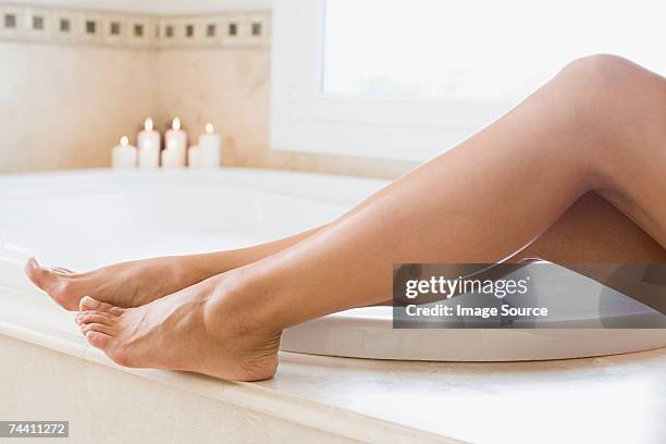human legs - barefoot stock pictures, royalty-free photos & images
