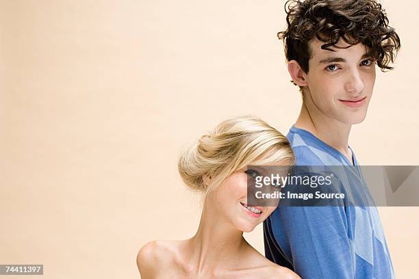 young couple - tall high stock pictures, royalty-free photos & images