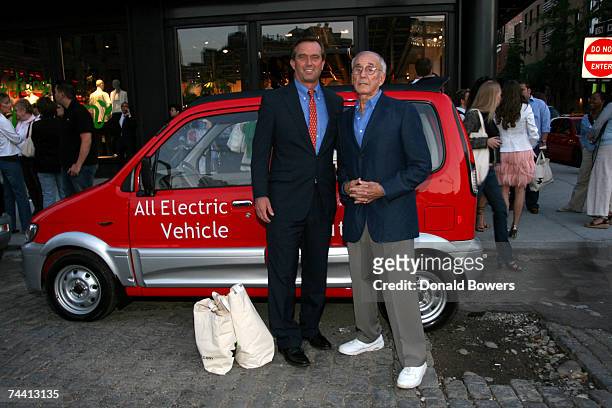 Attorneys Robert Kennedy Jr. And Miles Rubin pose at the Theory's Going Green event at the Theory Gansevoort June 5, 2007 in New York City.