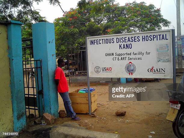 Aminu Abubakar: Picture taken 06 June 2007 shows the entrance of the Infectious Diseases Hospital in northern Nigeria's commercial city of Kano where...