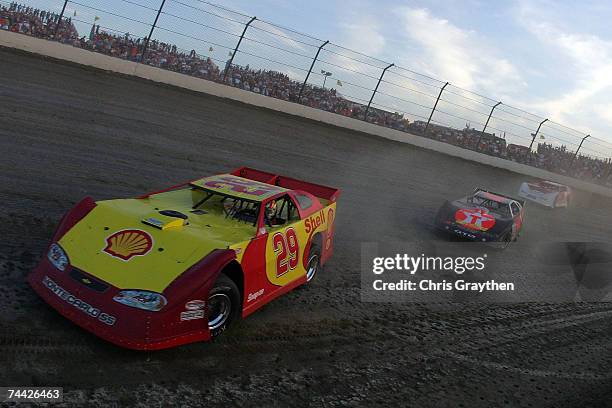 Kevin Harvick drives the car during the Nextel Prelude to the Dream on June 6, 2007 at Eldora Speedway in New Weston, Ohio.