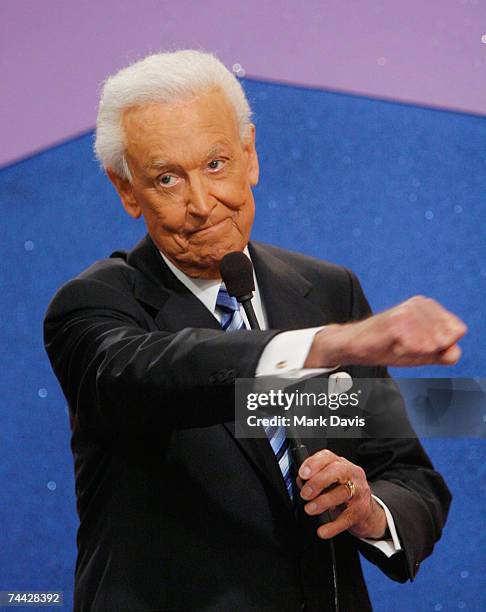 Television host Bob Barker during his last taping of "The Price is Right" show held at the CBS television city studios on June 6, 2007 in Los...