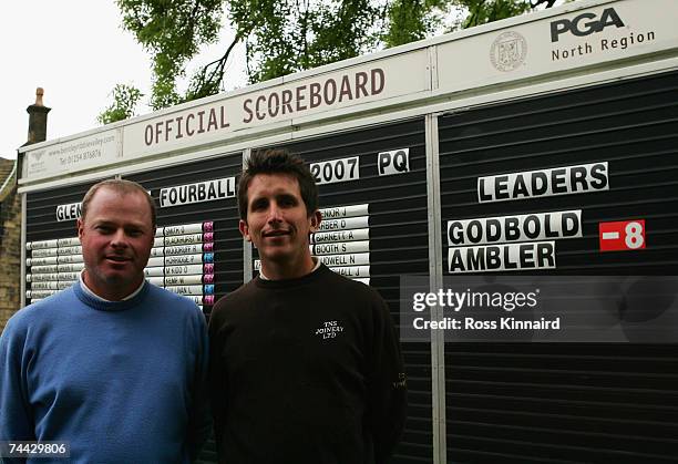 Adrian Ambler and James Godbold the early leaders at 8 under par during the Glenbrae PGA Fourball Championship North region Qualifier at Woodsome...