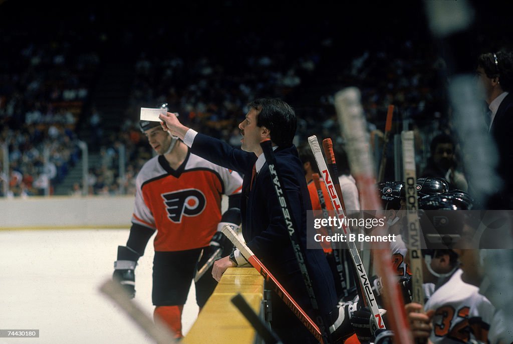 Coach Keenan On The Flyers Bench