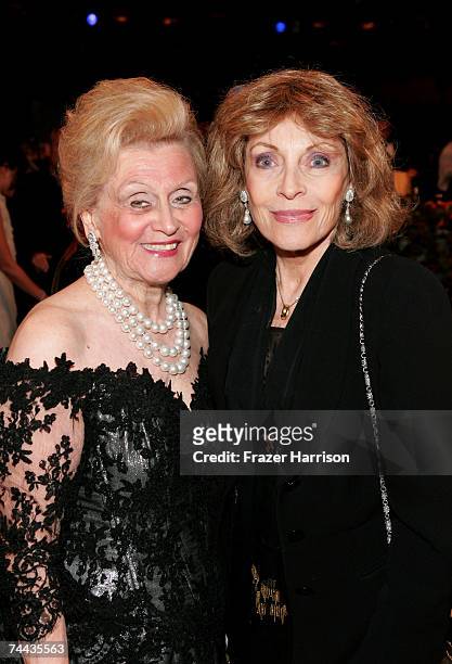 Carousel of Hope founder Barbara Davis and Veronique Peck in the audience during the 35th AFI Life Achievement Award tribute to Al Pacino held at the...