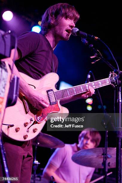 Singer/Guitarist Matt Pelham of The Features performs at the Electric Factory on June 7, 2007 in Philadelphia, Pennsylvania.
