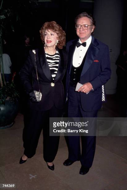 Jane Meadows and Steve Allen attend the AFI Award and Tribute to Elizabeth Taylor in Los Angeles, March 11, 1993.