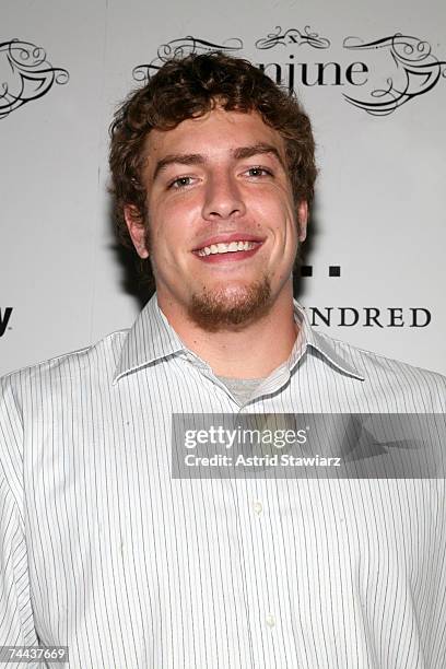 Basketball player David Lee attends the birthday celebration for Eugene Remm and Mark Birnbaum at Tenjune on June 7, 2007 in New York City.