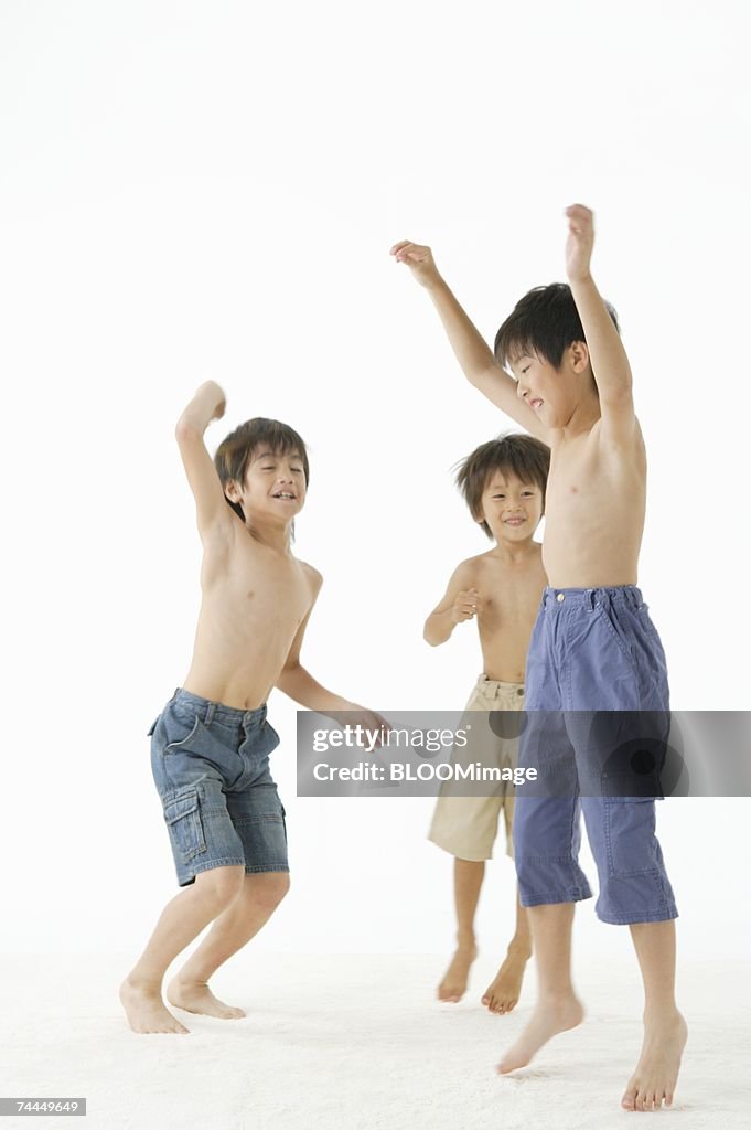 Japanese boys jumping