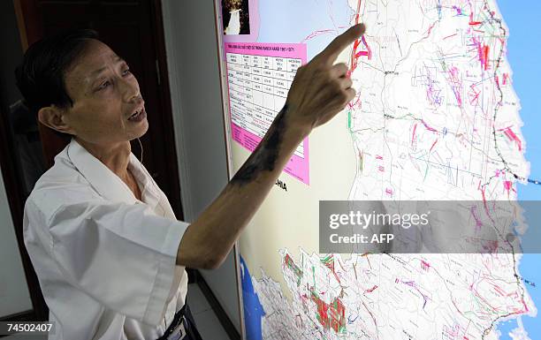 To go with AFP story "Vietnam-US-military-health-AgentOrange,sched" by Frank Zeller Former North Vietnamese platoon commander Nguyen Van Quy points...