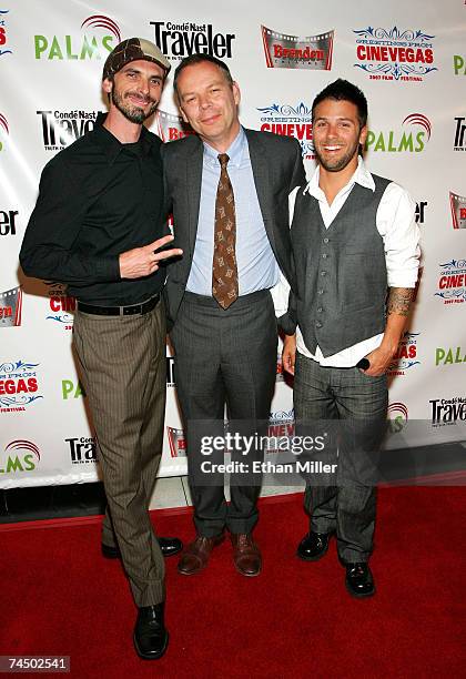 Composer David Murphy, director Robert Logevall and composer Zach Velmer attend the world premiere of "All God's Children Can Dance" held at Brenden...