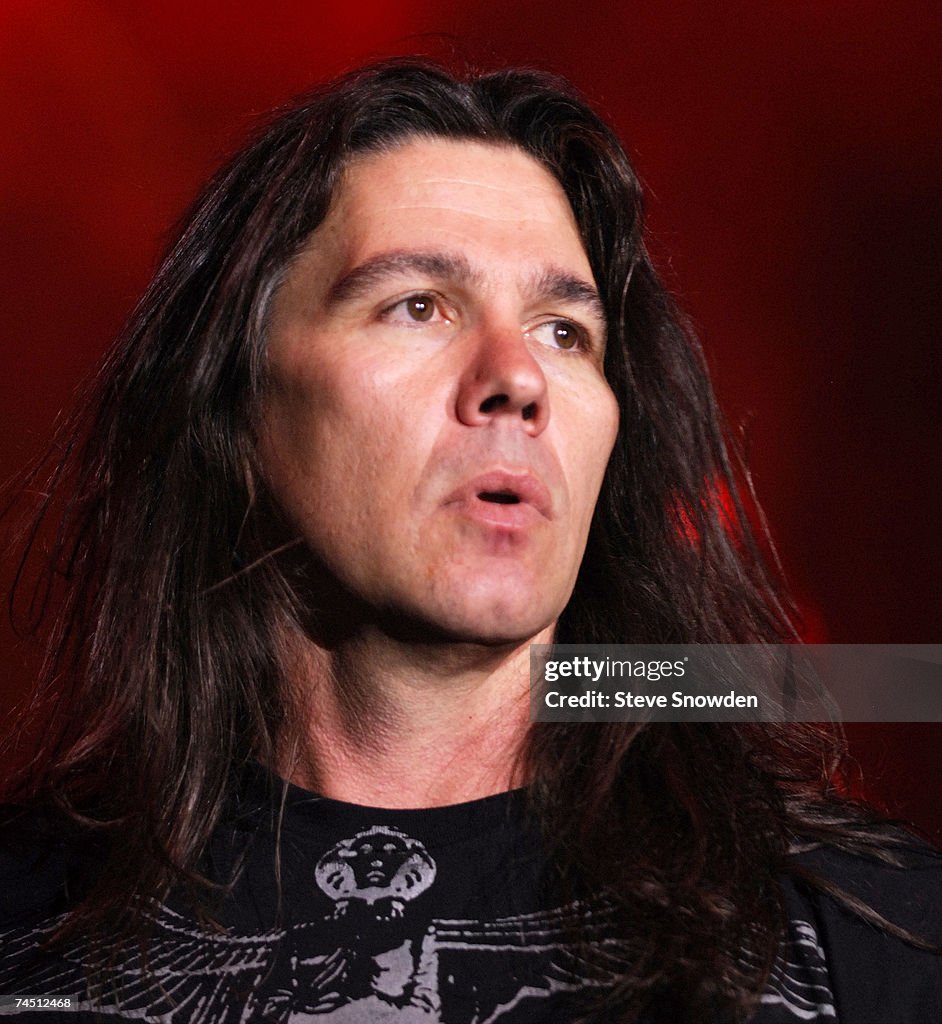 Mike Slaughter Singer Lead Singer Mark Slaughter of hard-rock band Slaughter performs on ...