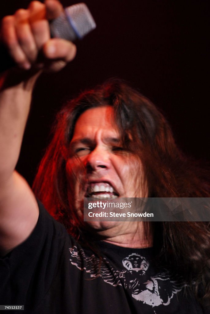 Mike Slaughter Singer Lead Singer Mark Slaughter of hard-rock band Slaughter performs on ...