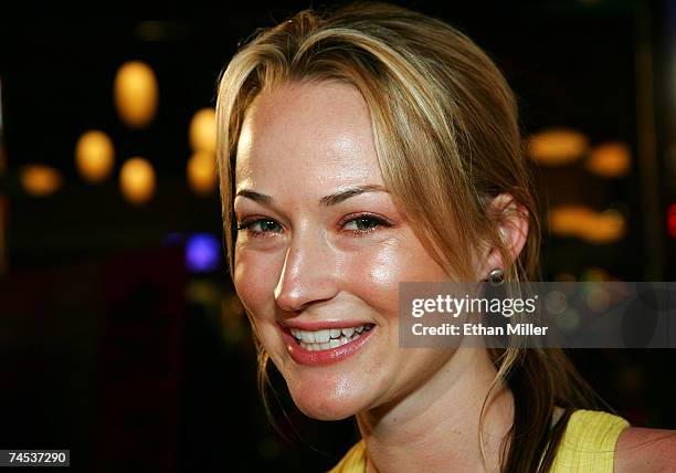 Actress Chauntae Davies attends the "Have Love, Will Travel" screening held at the Brenden Theatres inside the Palms Casino Resort during the...