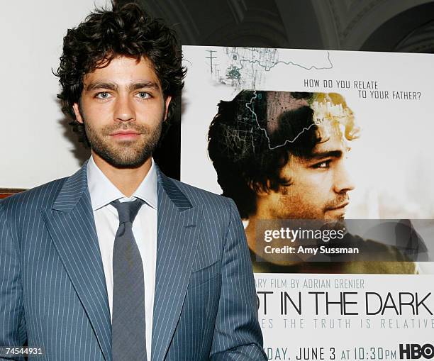 Adrian Grenier, director of the documentary, attends the special screening of "Shot In The Dark" at BAM Rose Cinemas on June 11, 2007 in New York...