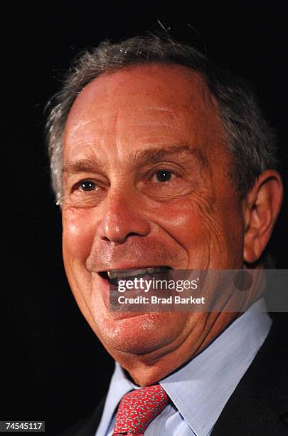 New York City Mayor Michael Bloomberg speaks at the "Made In NY" Awards at Grand Central Terminal on June 11, 2007 in New York City.