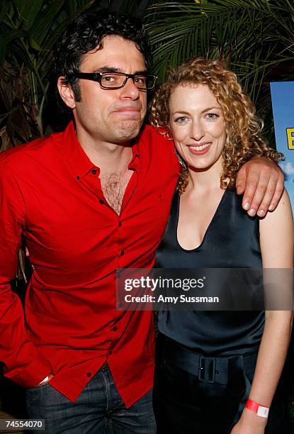 Actor Jemaine Clement and actress Loren Horsley attend the after party for the premiere of "Eagle vs. Shark" at The Delancy June 11, 2007 in New York...