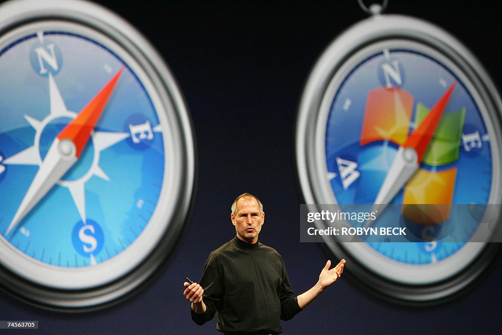 Apple Inc. CEO Steve Jobs gives the keyn...