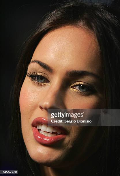 Actress Megan Fox of the US attends the special event celebrity screening of the new film "Transformers" at Hoyts Entertainment Quarter, Moore Park...