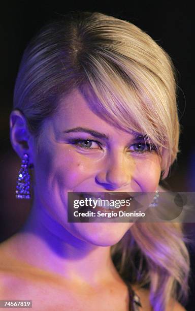 Australian actress Rachael Taylor attends the special event celebrity screening of the new film "Transformers" at Hoyts Entertainment Quarter, Moore...
