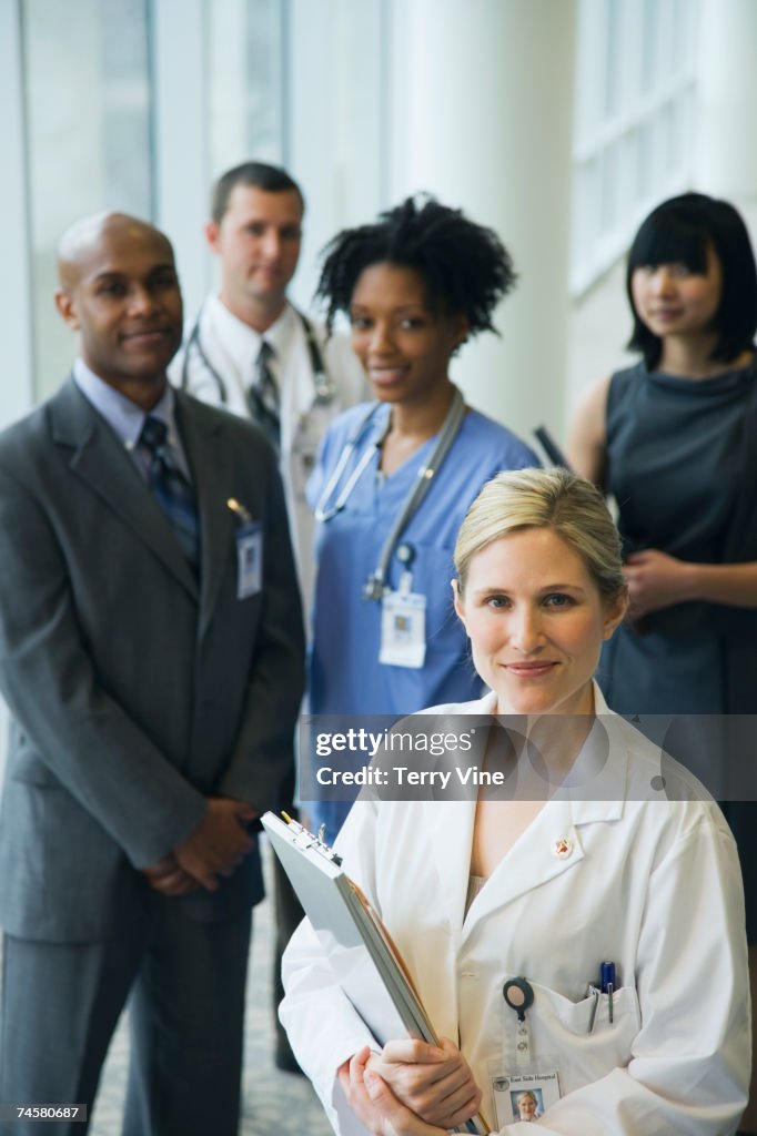 Group of multi-ethnic medical professionals