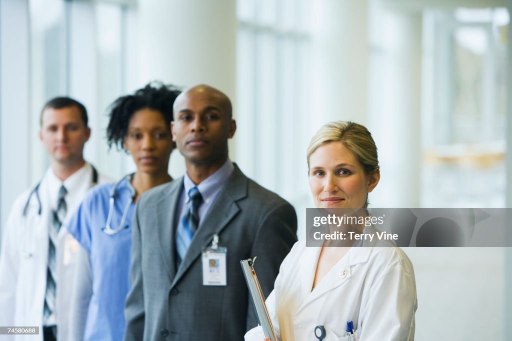 Group of multi-ethnic medical professionals