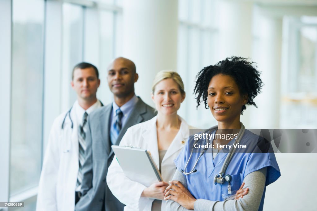 Group of multi-ethnic medical professionals