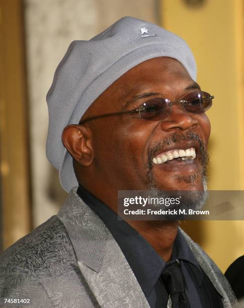 Actor Samuel L. Jackson arrives to the premiere of MGM and Dimension Films' "1408" held at Mann National Theatre on June 12, 2007 in Westwood,...
