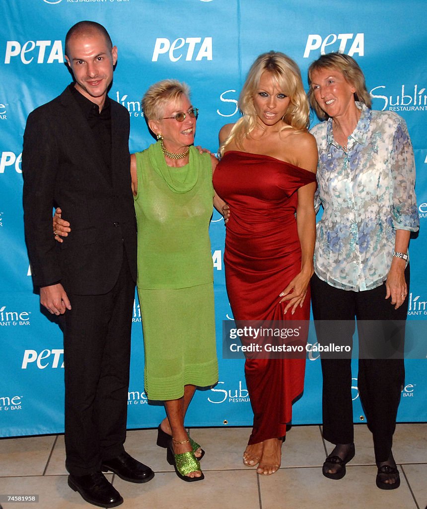 PETA Hosts Pamela Anderson 40th Birthday