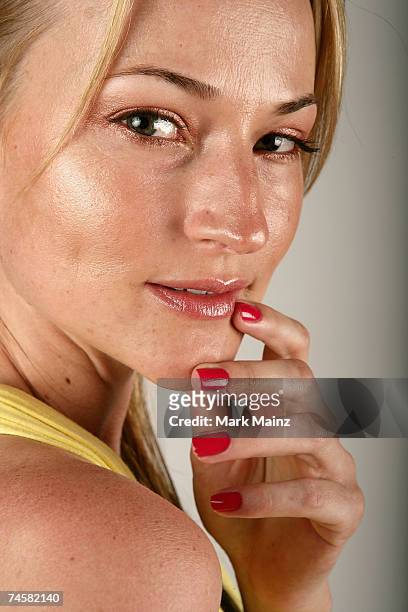 Actress Chauntae Davies from the film "Have Love, Will Travel" poses for a portrait during the 2007 CineVegas film festival on June 11, 2007 at the...