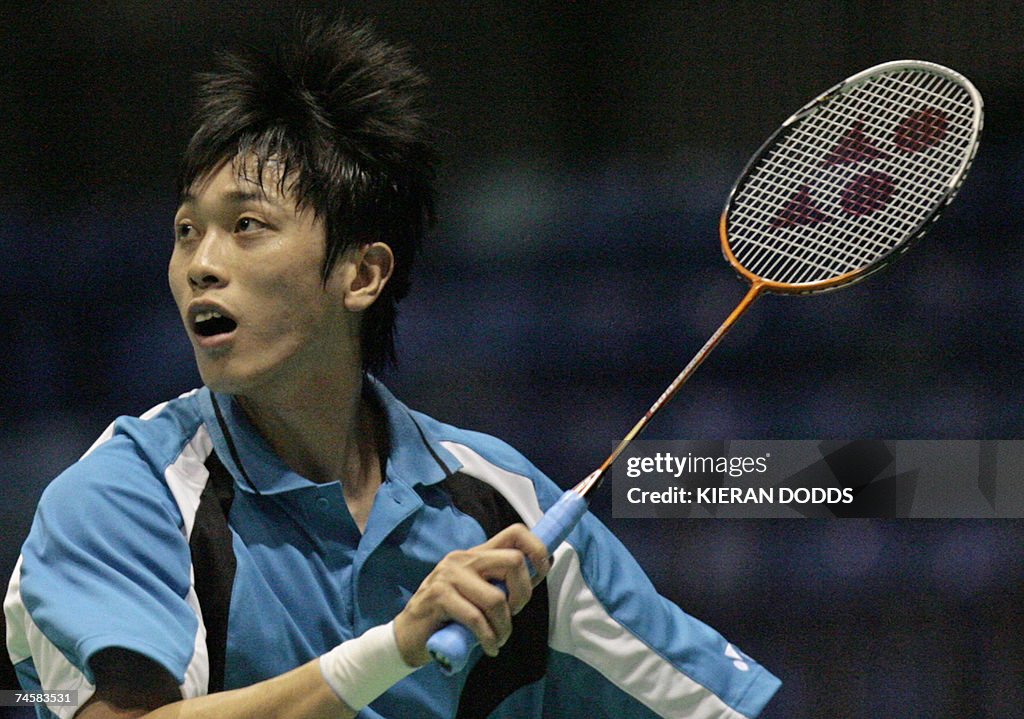 Badminton player Chia Hsin Tsai of Taiwa...