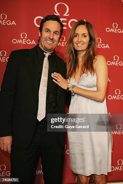 Gail Elliot and Jo Coffey arrive at the opening of the new Sydney OMEGA Boutique at Martin Place on June 13, 2007 in Sydney, Australia. An Omega...