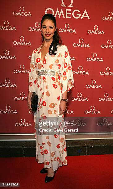 Giaan Rooney arrives at the opening of the new Sydney OMEGA Boutique at Martin Place on June 13, 2007 in Sydney, Australia. An Omega ambassador since...