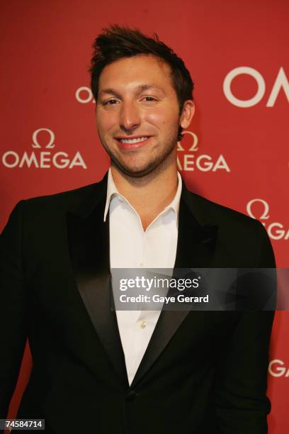 Athlete Ian Thorpe arrives at the opening of the new Sydney OMEGA Boutique at Martin Place on June 13, 2007 in Sydney, Australia. An Omega ambassador...