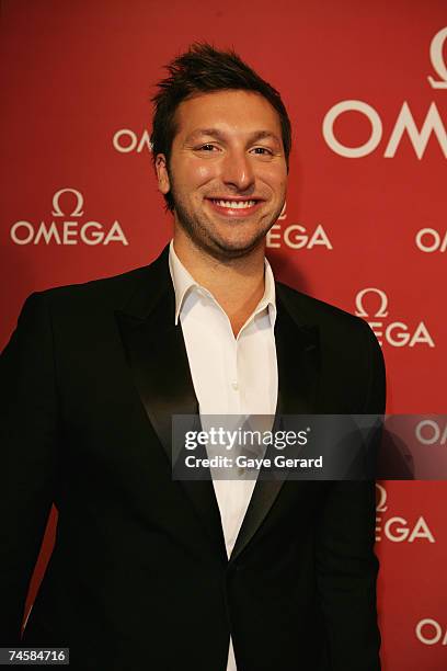 Athlete Ian Thorpe arrives at the opening of the new Sydney OMEGA Boutique at Martin Place on June 13, 2007 in Sydney, Australia. An Omega ambassador...