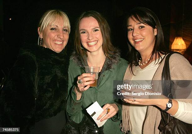 Film producer Anne Robinson, actress Alison Galligher and Heidi Shakespear attend an after show party following the Australian premiere for new...