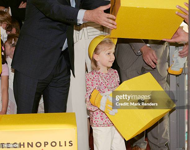 Princess Elisabeth of Belgium attends the opening of a new Technopolis youth interactive in Malines, on June 13 , 2007 in Brussels, Belgium.