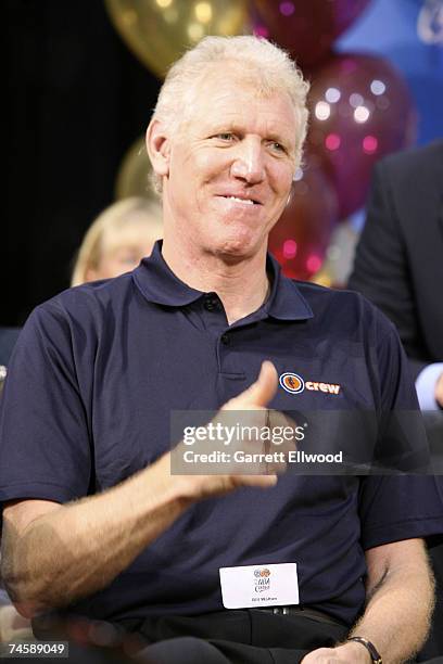 Legend Bill Walton attends the dedication of a new Learn & Play Center during the 2007 NBA Finals at the Boys & Girls Clubs of Cleveland - West Side...