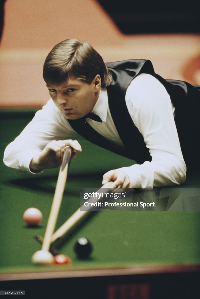 English professional snooker player Dean Reynolds pictured in action