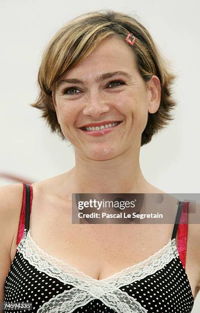 Actress Aurelie Bargeme attends a photocall promoting the television serie 'R.I.S. Police Scientifique' on the fourth day of the 2007 Monte Carlo...