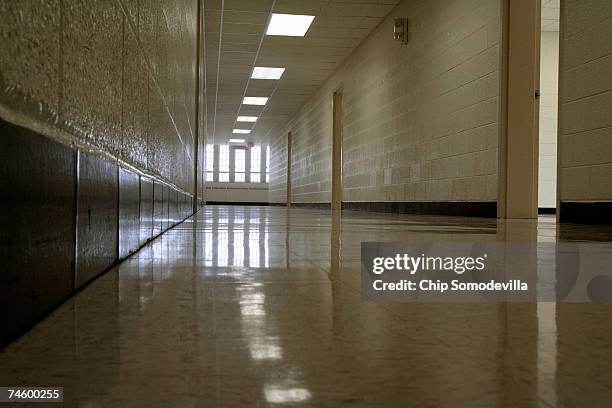 New floors, new ceilings and a fresh coat of paint cover the hallway on the second floor of Norris Hall ahead of the phased re-use of building June...