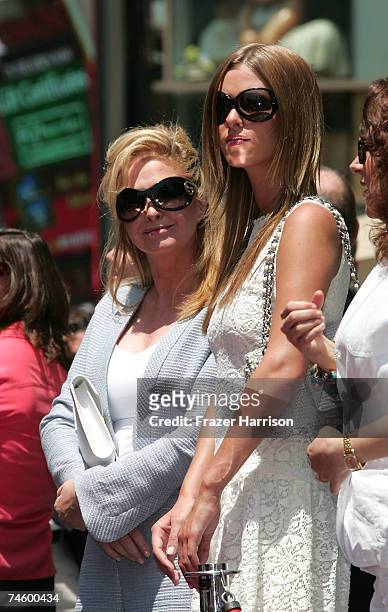 Socialites Kathy Hilton and daughter Nicky Hilton attend Television Personality Barbara Walters' ceremony honoring her with the 2,340th Star on the...