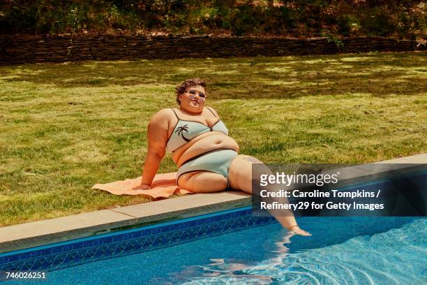 Young Woman By The Pool