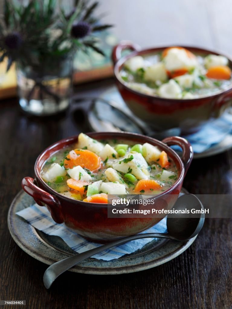 Cullen skink (smoked haddock soup with potatoes and onions, Scotland)