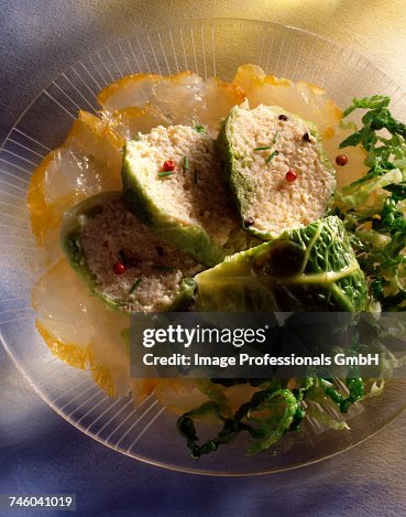 Haddock with stuffed cabbage Haddock with stuffed cabbage