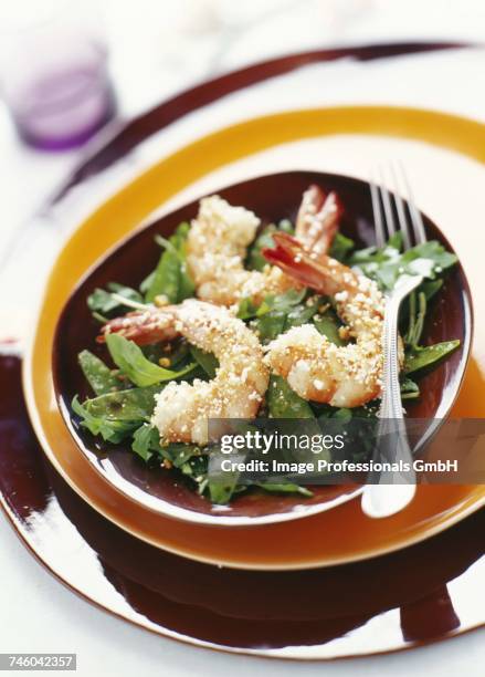 pan-fried prawns - gambas photos et images de collection